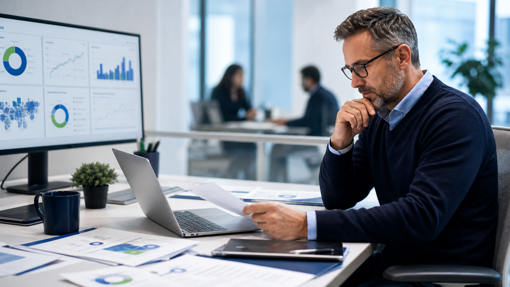 Technology operations workspace used to evaluate secure infrastructure decisions
